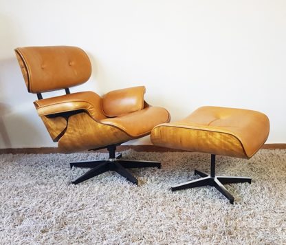 Poltrona e Puff Charles Eames - Tecido Sintético - Image 16