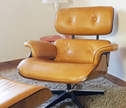 Poltrona e Puff Charles Eames - Tecido Sintético - Image 13