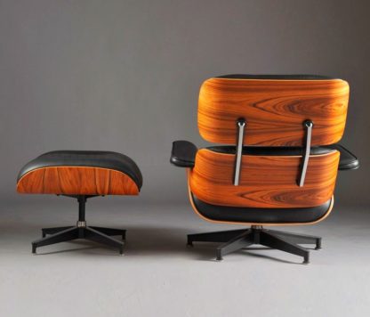 Poltrona e Puff Charles Eames - Tecido Sintético - Image 17